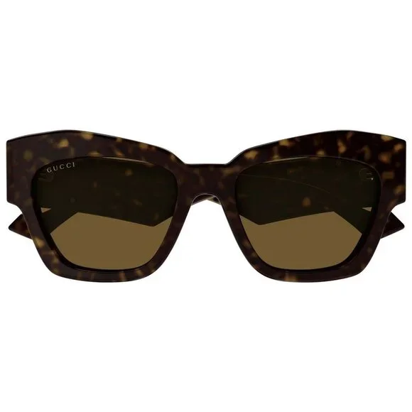 NEW GG1422S 003 GUCCI SUNGLASSES SQUARE WOMEN BROWN EYEWEAR